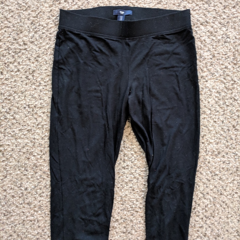 GAP Black Cotton Leggings Sz. M